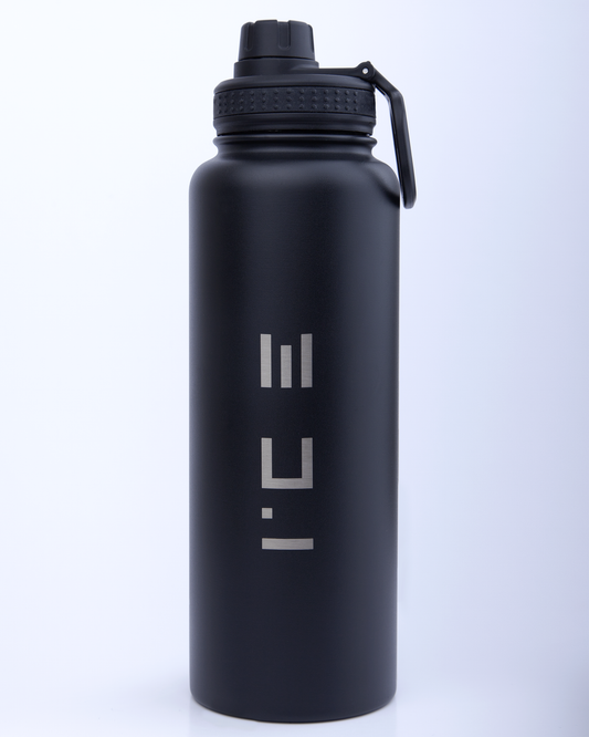 ICE Water Bottle in Black - 40 oz