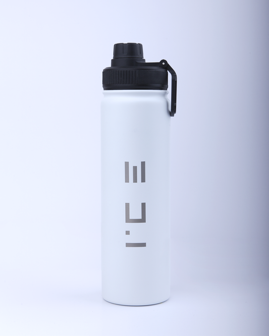 ICE Water Bottle in White - 22 oz
